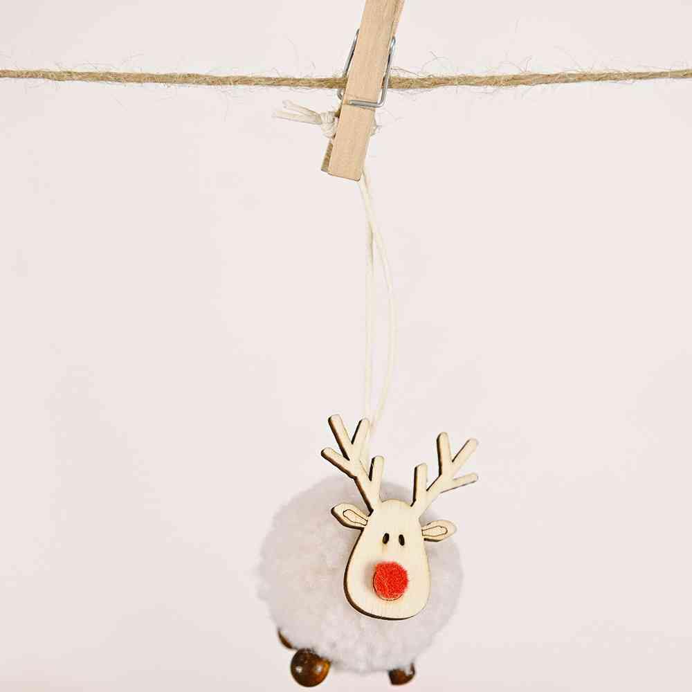 4-Piece Reindeer Hanging Widgets - Trendsi