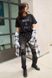 Simply Love Full Size ROCK & ROLL Short Sleeve T-Shirt - Trendsi - Flyclothing LLC