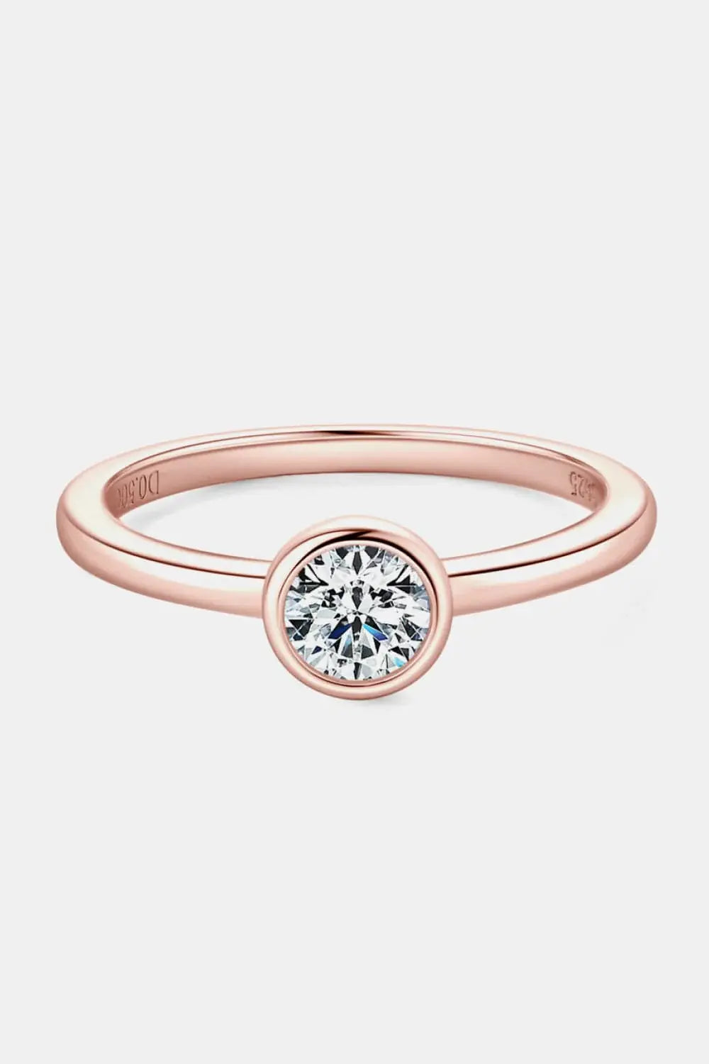 Moissanite 925 Sterling Silver Solitaire Ring - Trendsi - Flyclothing LLC