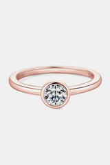 Moissanite 925 Sterling Silver Solitaire Ring - Trendsi - Flyclothing LLC