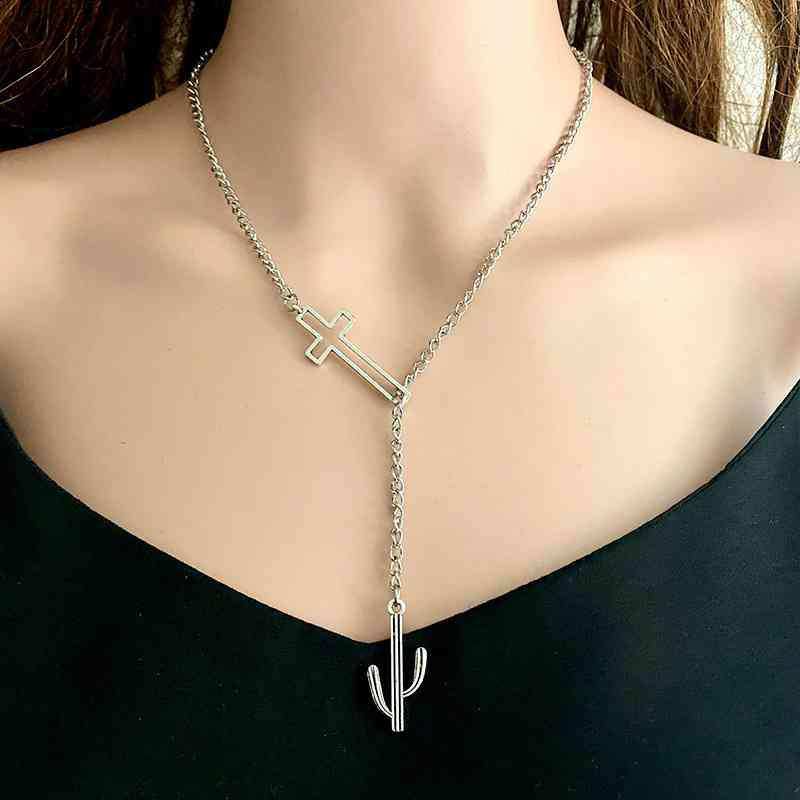 Cross Chain Necklace - Trendsi - Flyclothing LLC
