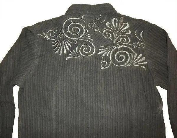Pop Icon Gray Embroidered Woven - Pop Icon Clothing