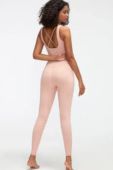 Crisscross Wide Strap Active Jumpsuit - Trendsi - Flyclothing LLC