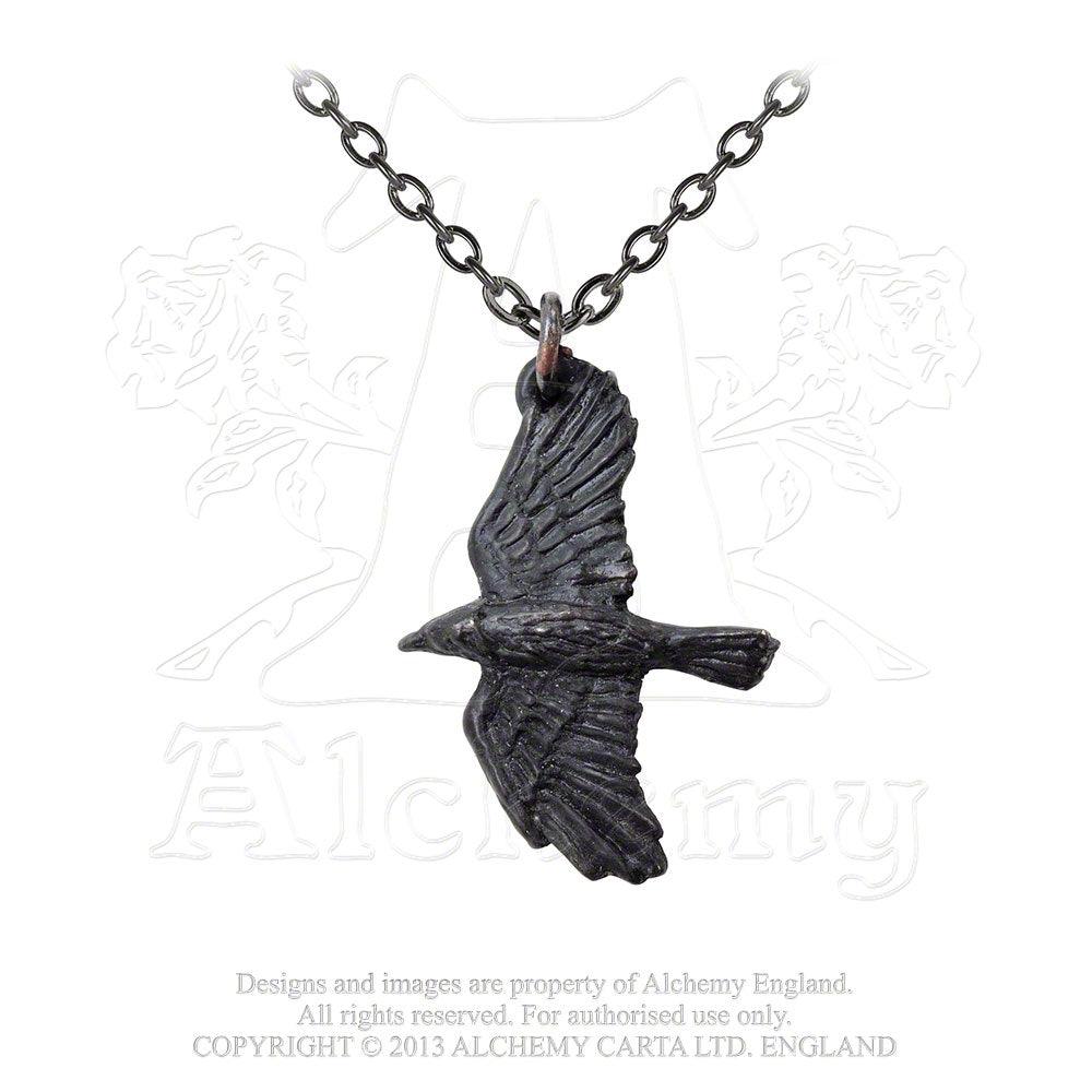 Alchemy Gothic Ravenine Pendant - Flyclothing LLC