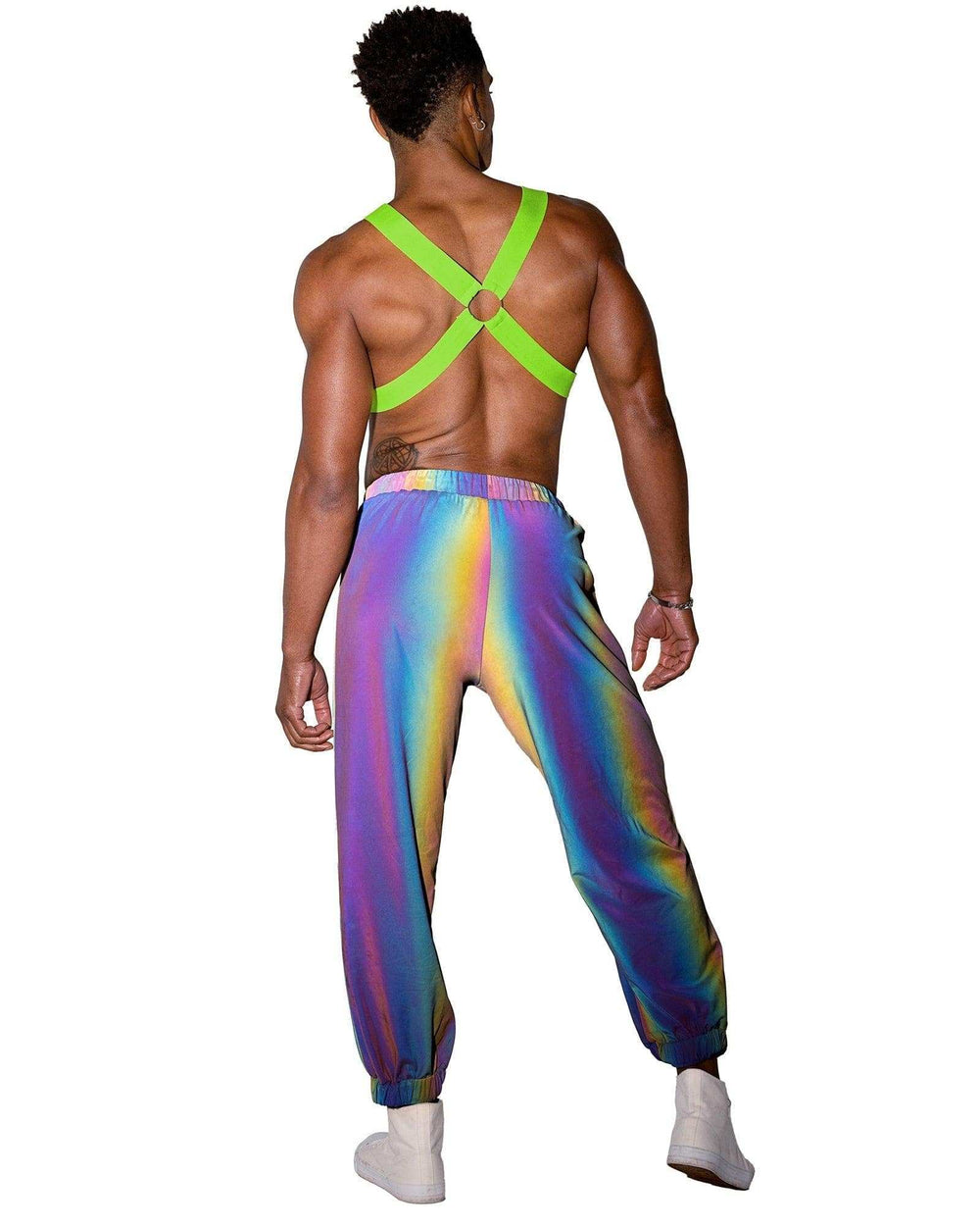 Roma Costume Mens Neon Green Glow In the Dark Harness - Roma Costume - Flyclothing LLC