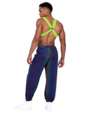 Roma Costume Mens Neon Green Glow In the Dark Harness - Roma Costume