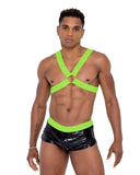 Roma Costume Mens Vinyl Mesh Runner Shorts - Roma Costume