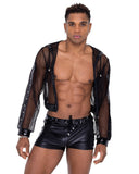 Roma Costume Cropped Fishnet Hoodie - Roma Costume