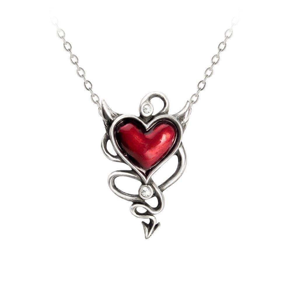 Alchemy Gothic Devil Heart Pendant - Alchemy Gothic