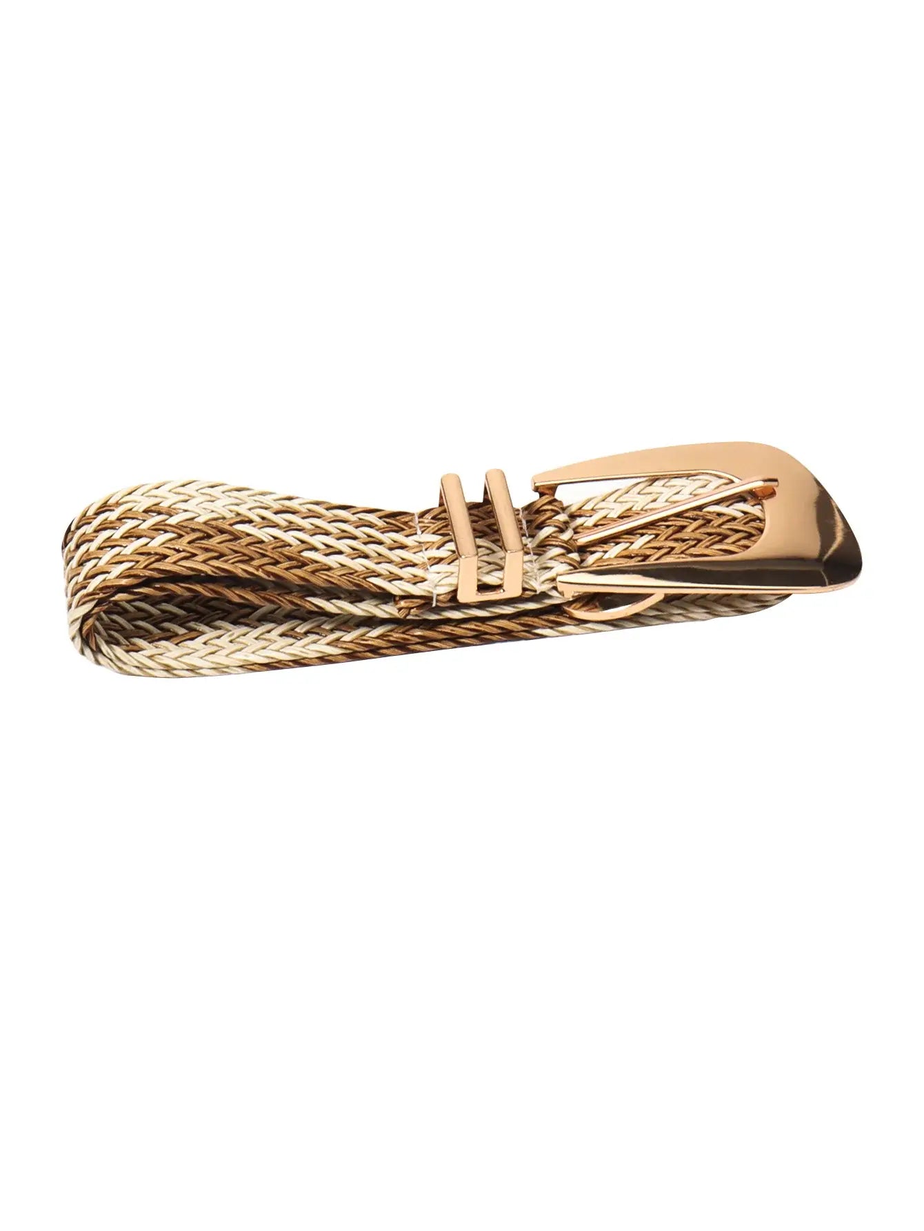 Irregular Buckle Braid Belt - Trendsi - Flyclothing LLC