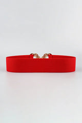 Zinc Alloy Buckle Elastic Belt - Trendsi - Flyclothing LLC