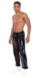 Roma Costume Mens Pride Vinyl Mesh & Mesh Joggers - Roma Costume