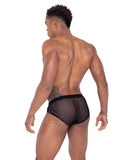 Roma Costume Mens Pride Fishnet & Vinyl Briefs - Roma Costume
