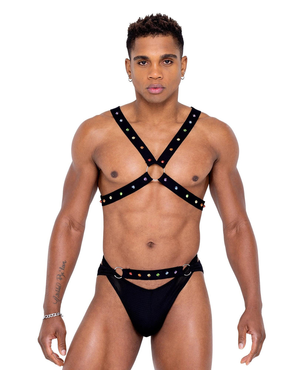 Roma Costume Mens Pride Criss-Cross Swim Briefs - Roma Costume