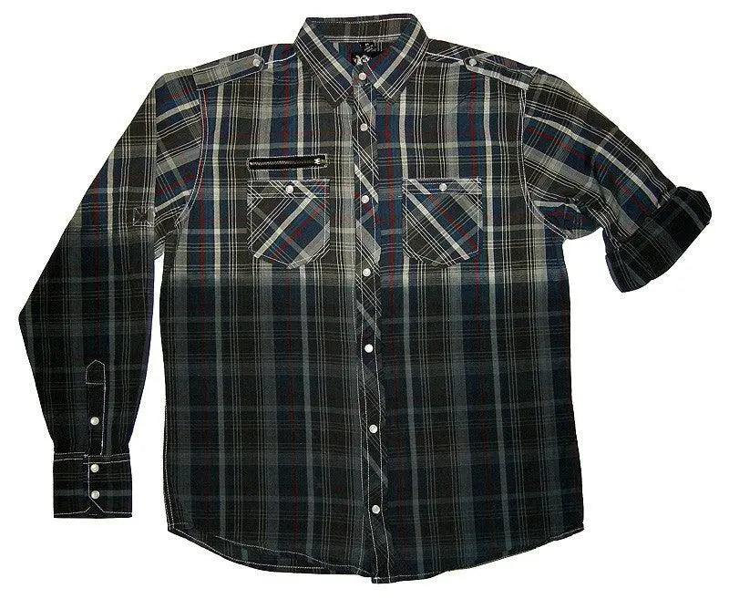 PX Clothing Plaid Button Shirt - PX Clothing
