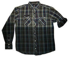 PX Clothing Plaid Button Shirt - Flyclothing LLC