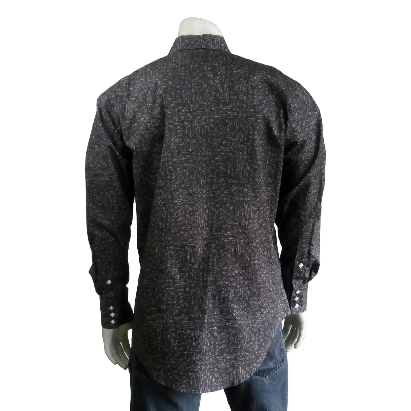 Rockmount Clothing Men's Greige Follow Your Arrow Print Western Shirt - Rockmount Clothing - Flyclothing LLC