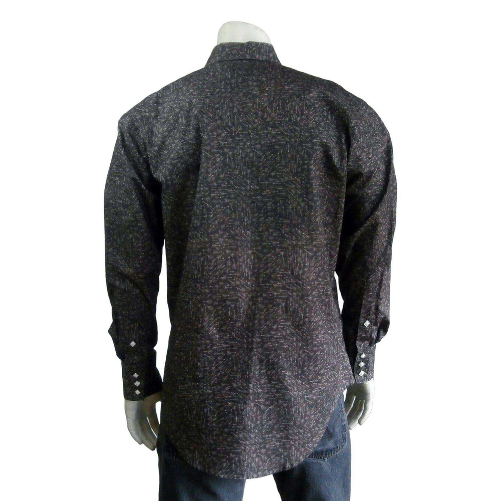 Rockmount Clothing Men's Greige Follow Your Arrow Print Western Shirt - Rockmount Clothing - Flyclothing LLC