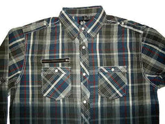 PX Clothing Plaid Button Shirt - PX Clothing