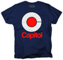 EMI Capitol Records Mod Logo T-Shirt (Navy) - Flyclothing LLC