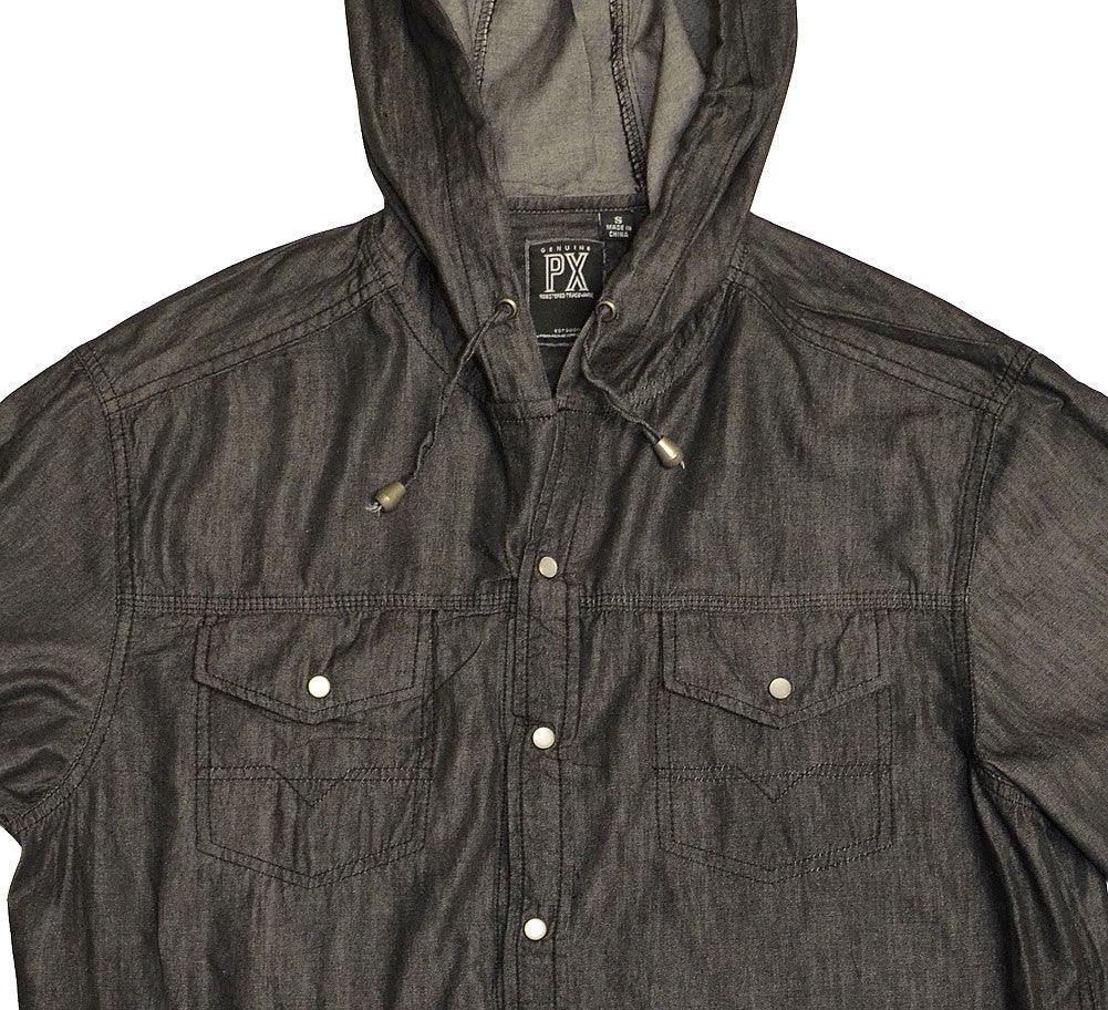 PX Clothing Hooded Long Sleeve Shirt - PX Clothing