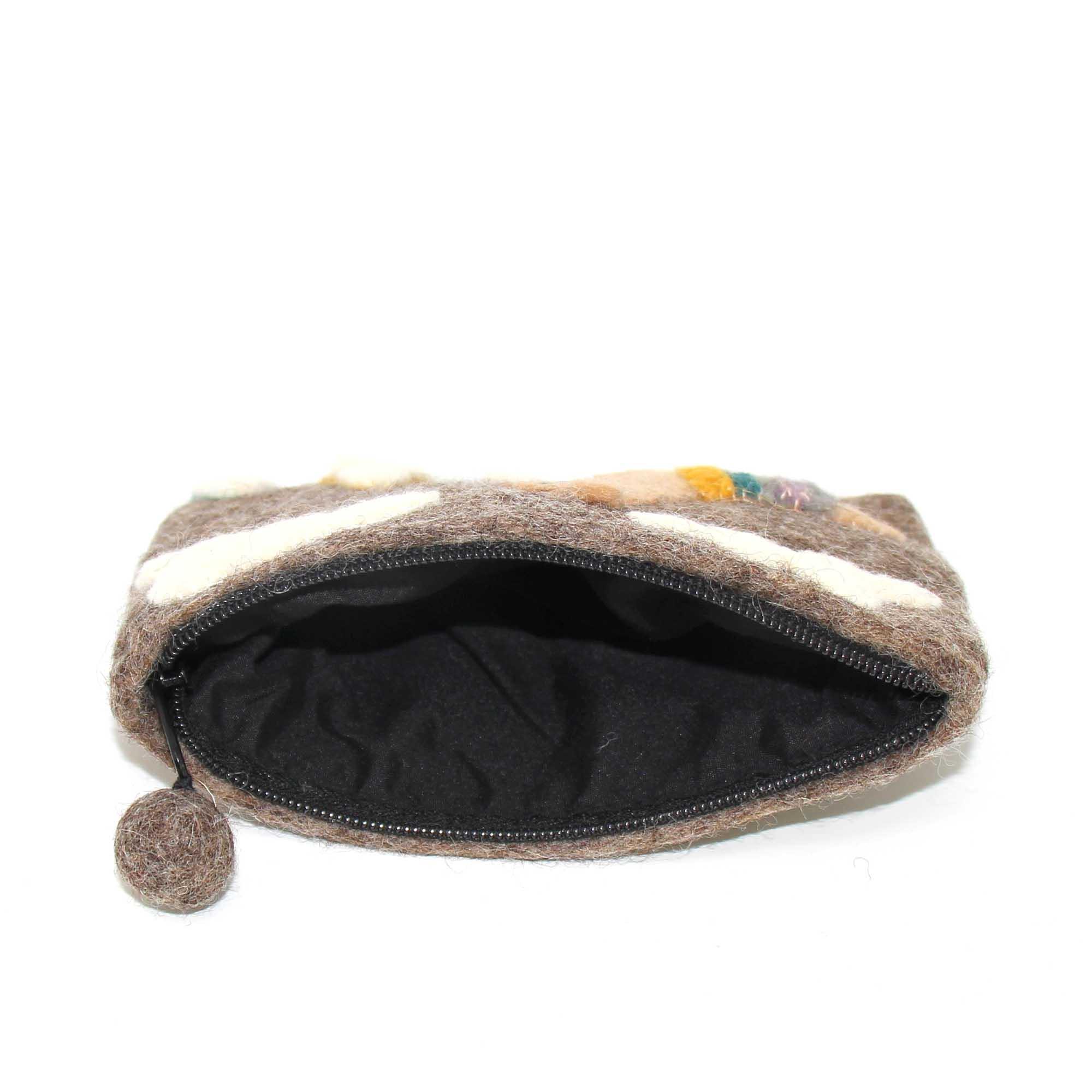 Hand Crafted Felt: Llama Pouch - Global Groove Direct