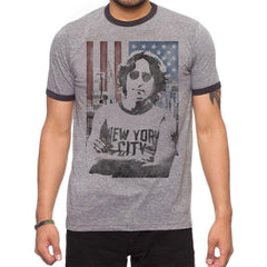 John Lennon Us Flag T-Shirt - Flyclothing LLC