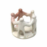Natural Soapstone Circle of Friends Sculpture - Smolart - Flyclothing LLC