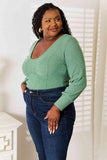Basic Bae Scoop Neck Long Sleeve Top - Trendsi