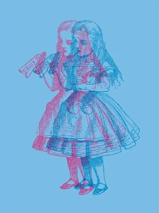 Alice In Wonderland Blurred Alice Tee - Alice in Wonderland