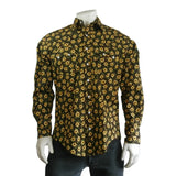 Rockmount Clothing Men's Vintage Brown Floral Print Western Shirt - Rockmount Clothing - Flyclothing LLC