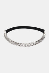Half Alloy Chain Elastic Belt - Trendsi - Flyclothing LLC