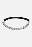 Half Alloy Chain Elastic Belt - Trendsi - Flyclothing LLC