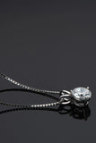 Show Off 1 Carat Moissanite Pendant Necklace - Trendsi