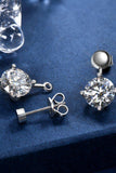4 Carat Moissanite Drop Earrings - Trendsi - Flyclothing LLC