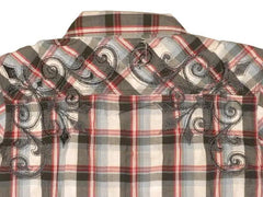 Pop Icon Embroidered Plaid Shirt - Pop Icon Clothing
