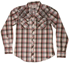 Pop Icon Embroidered Plaid Shirt - Pop Icon Clothing