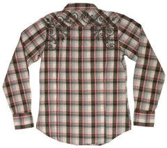 Pop Icon Embroidered Plaid Shirt - Pop Icon Clothing