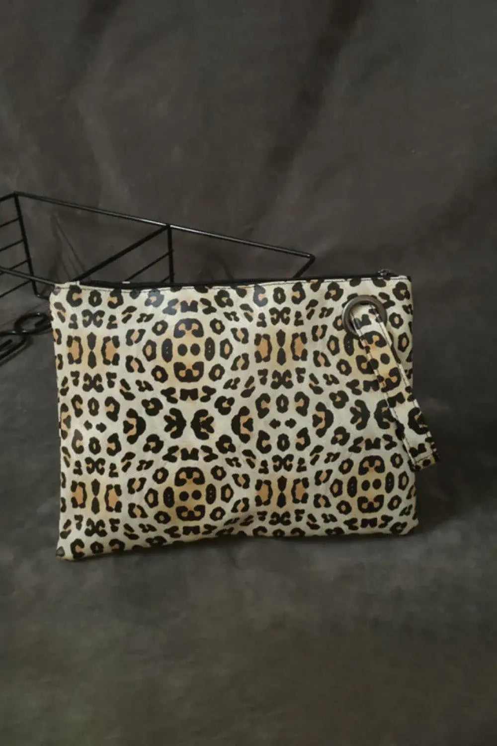 Leopard PU Leather Clutch - Trendsi - Flyclothing LLC