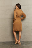 Collared Neck Button Down Dress - Trendsi