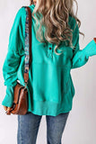 Quarter-Snap Dropped Shoulder Hoodie - Trendsi - Flyclothing LLC