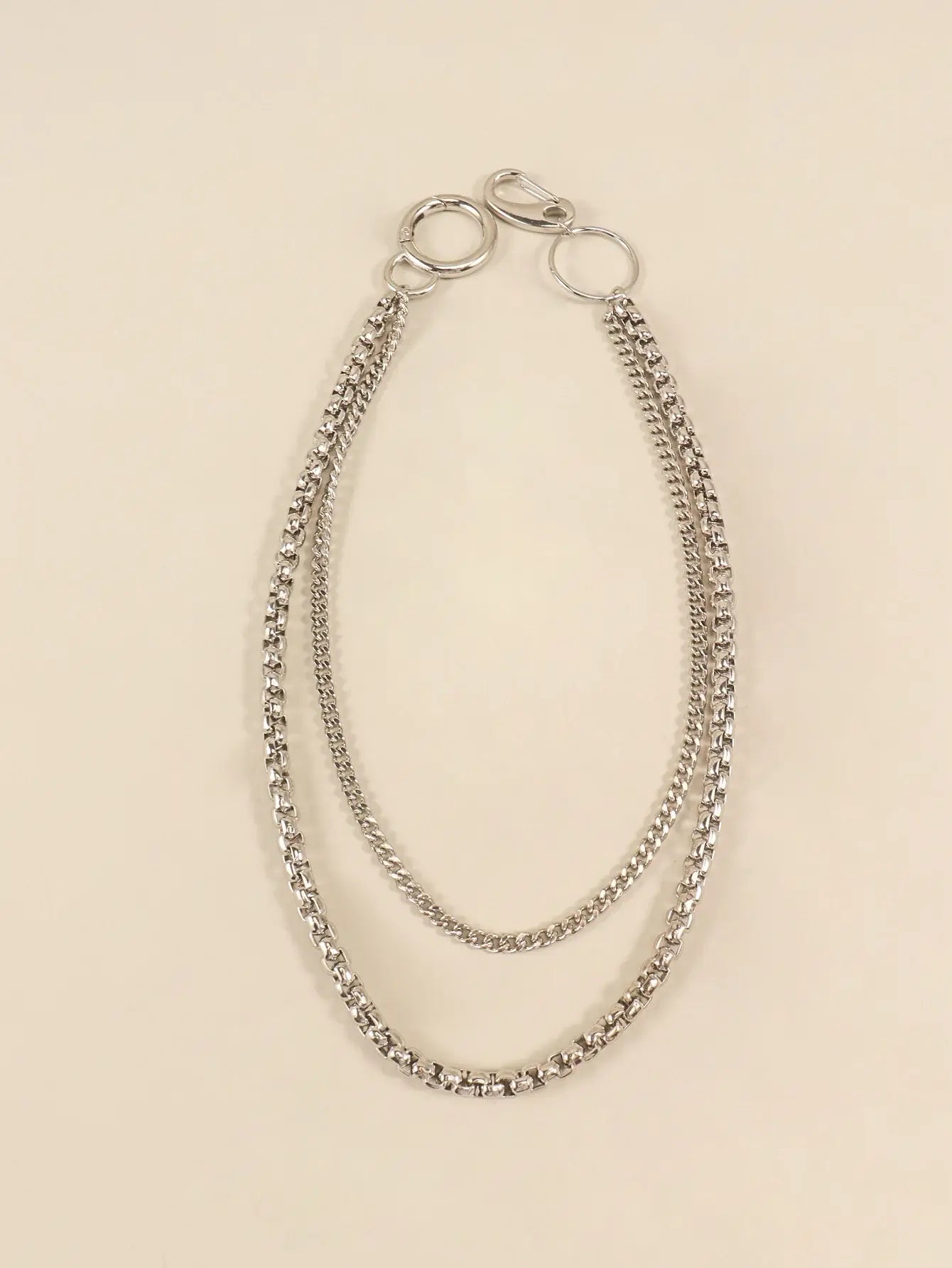 Double-Layered Metal Chain Belt - Trendsi - Flyclothing LLC