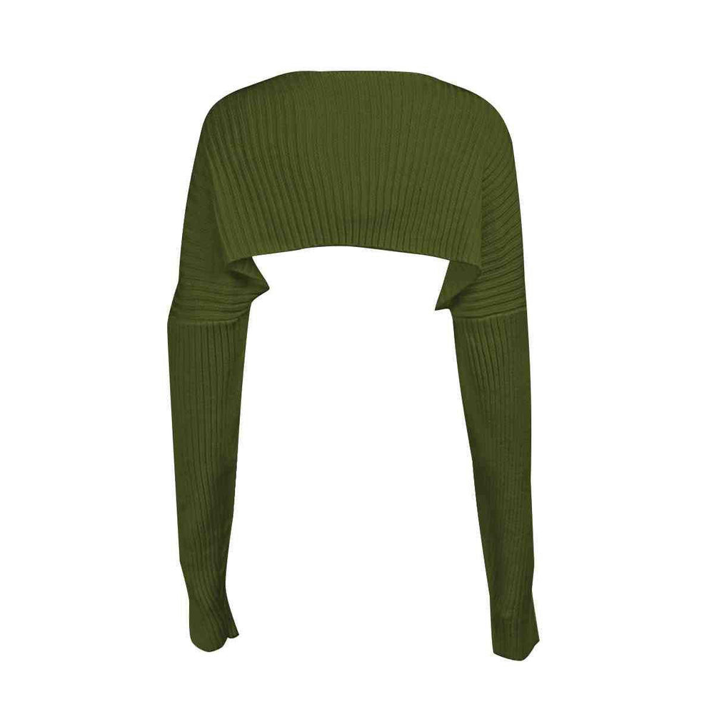 Long Sleeve Knit Bolero - Trendsi - Flyclothing LLC