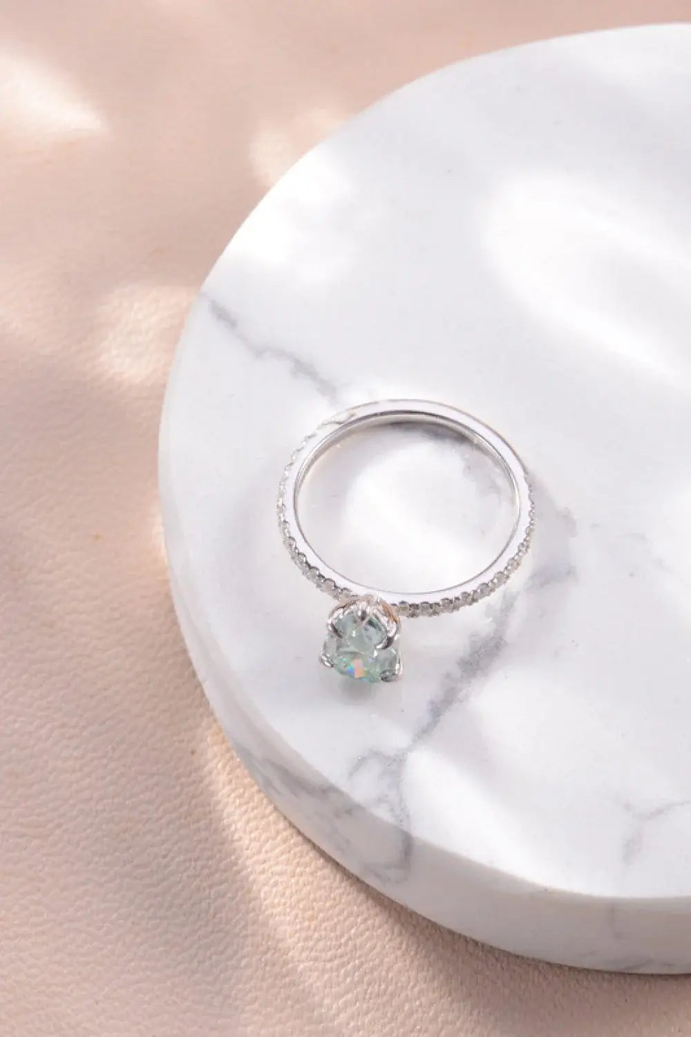 1.5 Carat Teardrop Shape Moissanite 925 Sterling Silver Ring - Trendsi - Flyclothing LLC
