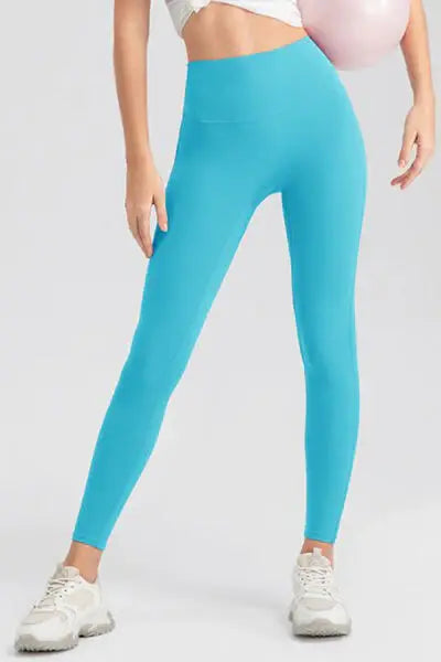 High Waist Skinny Active Pants - Trendsi - Flyclothing LLC