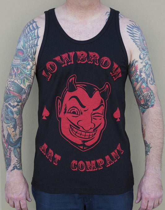 Lowbrow Red Devil Mens Tank Top - Lowbrow Art Company