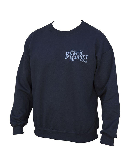 Black Market Anvil Crew Neck Sweatshirt - Lowbrow Art Company
