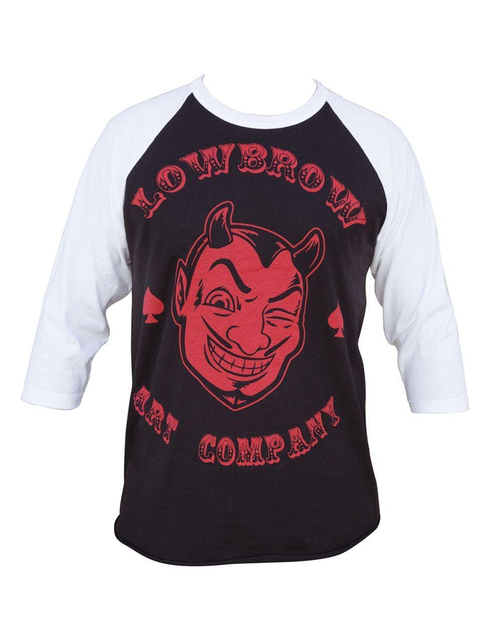 Lowbrow Red Devil Baseball Shirt - Lowbrow Art Company