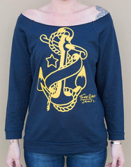 Tennessee Dave Anchor Womens Unfinished Sweatshirt - Flyclothing LLC