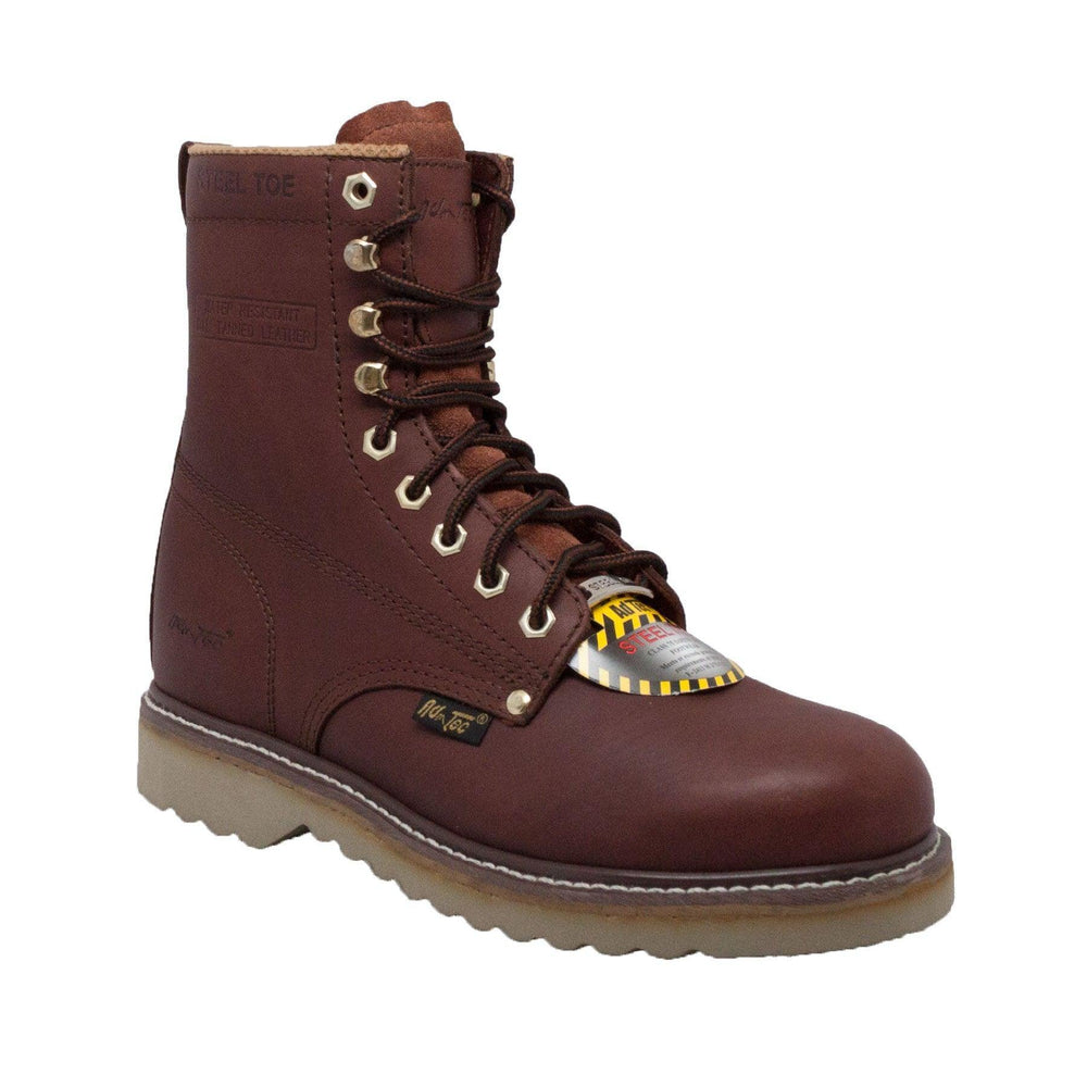 AdTec Men's 8" Steel Toe Farm Boot Redwood - AdTec